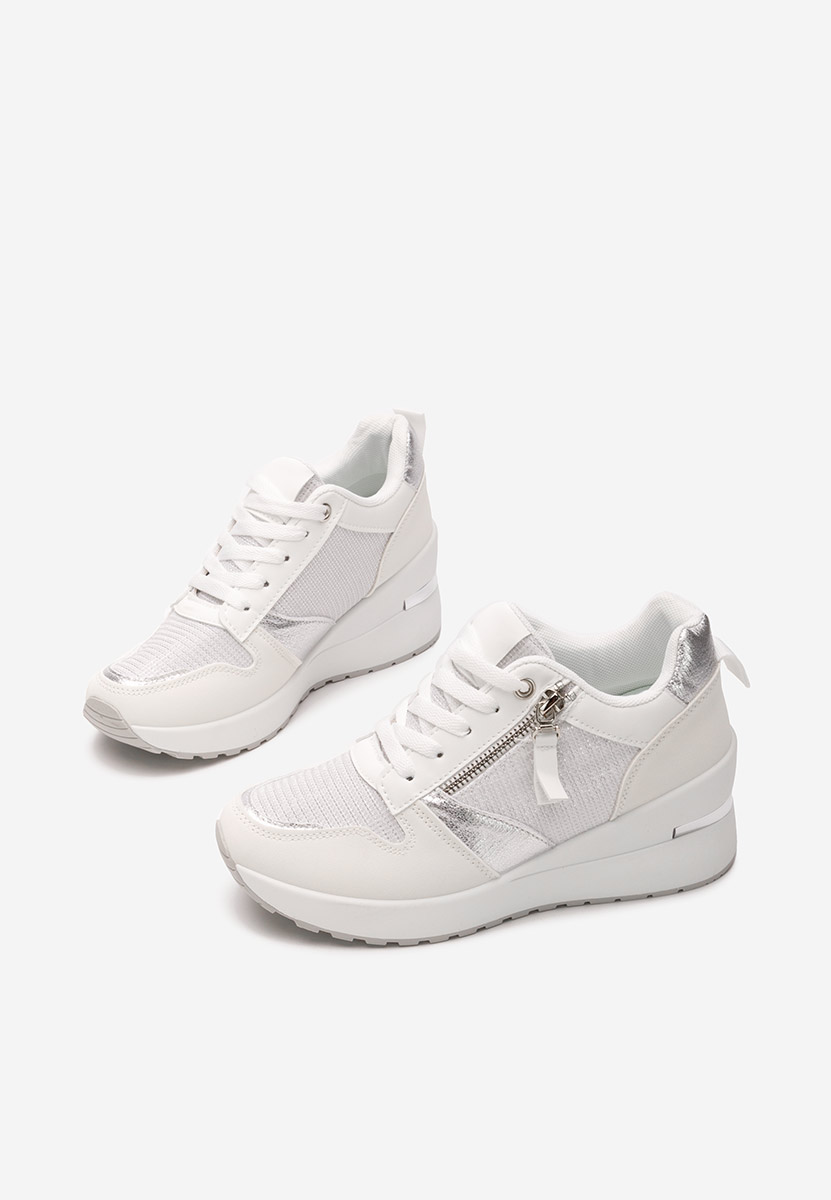 Sneakers con zeppa Zenna bianchi