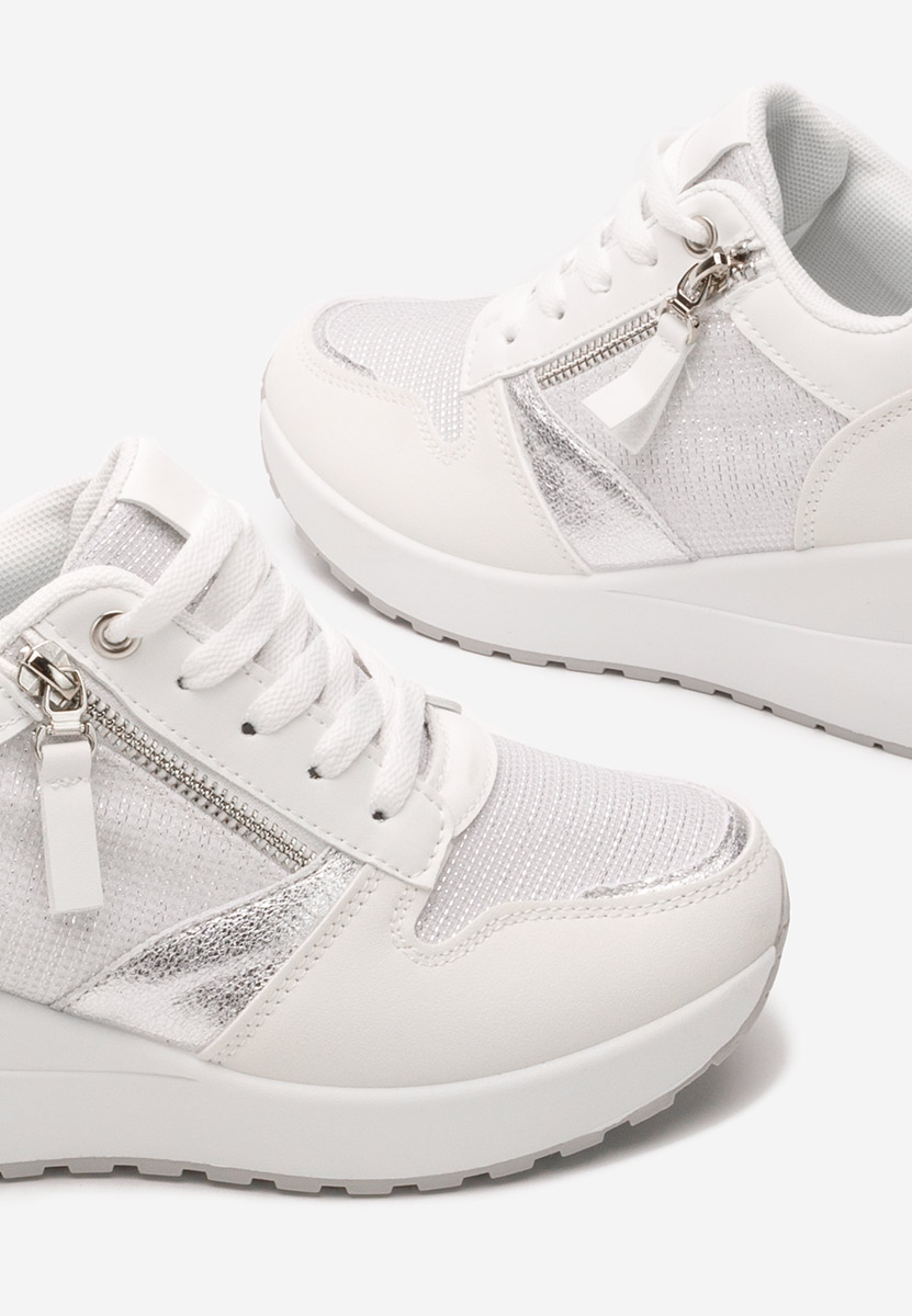Sneakers con zeppa Zenna bianchi