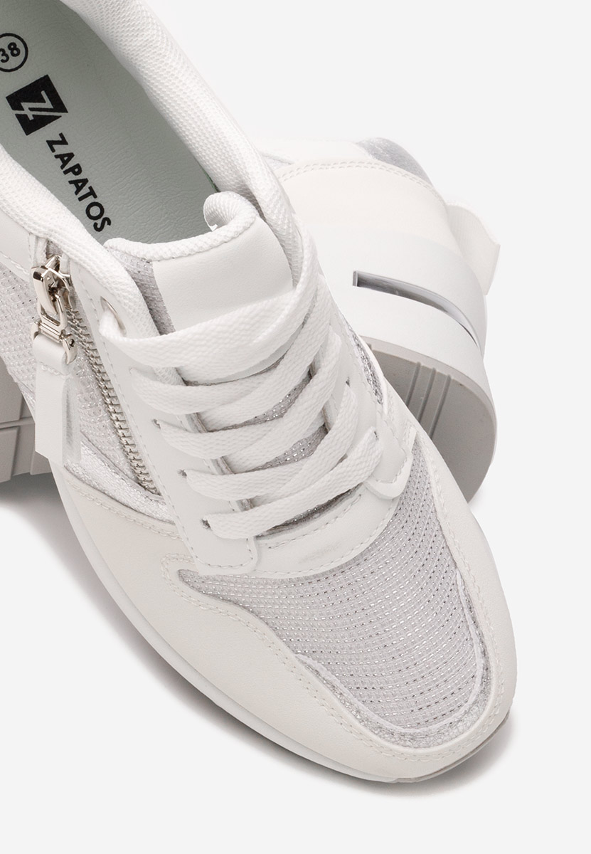 Sneakers con zeppa Zenna bianchi