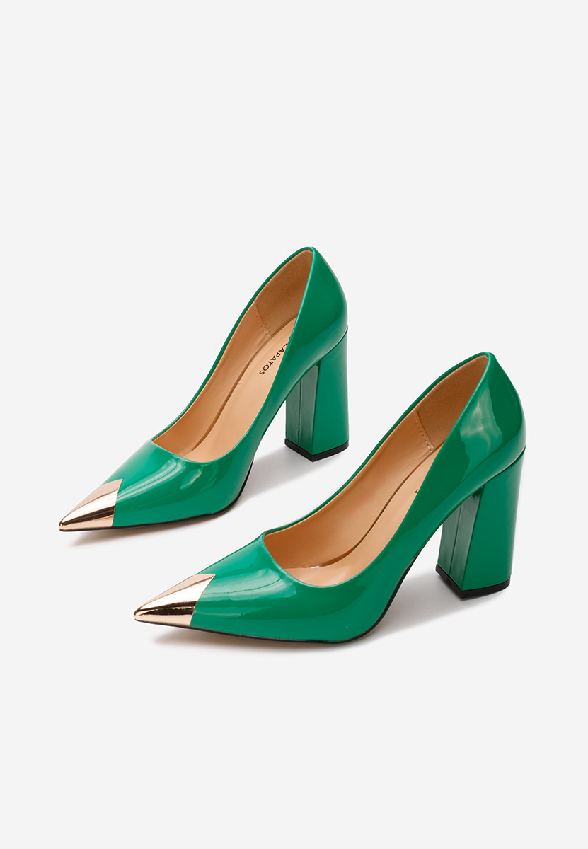 Scarpe con tacco largo verdi Azul