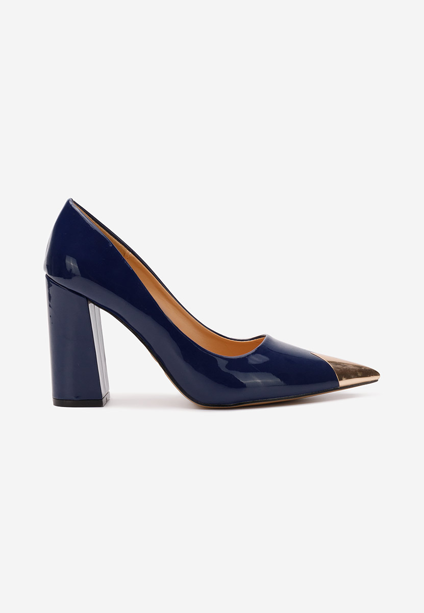 Scarpe con tacco largo Azul blu marine