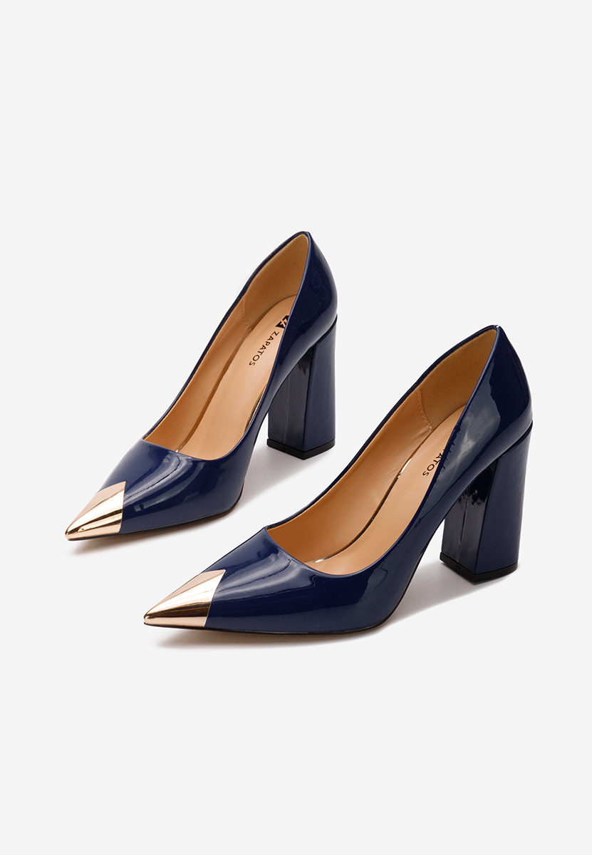 Scarpe con tacco largo Azul blu marine