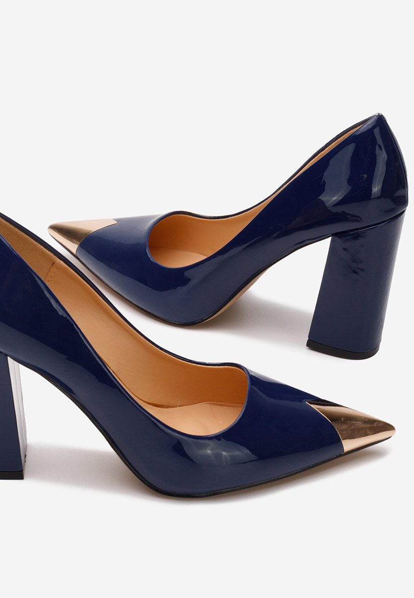 Scarpe con tacco largo Azul blu marine