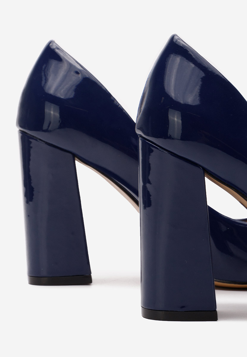 Scarpe con tacco largo Azul blu marine