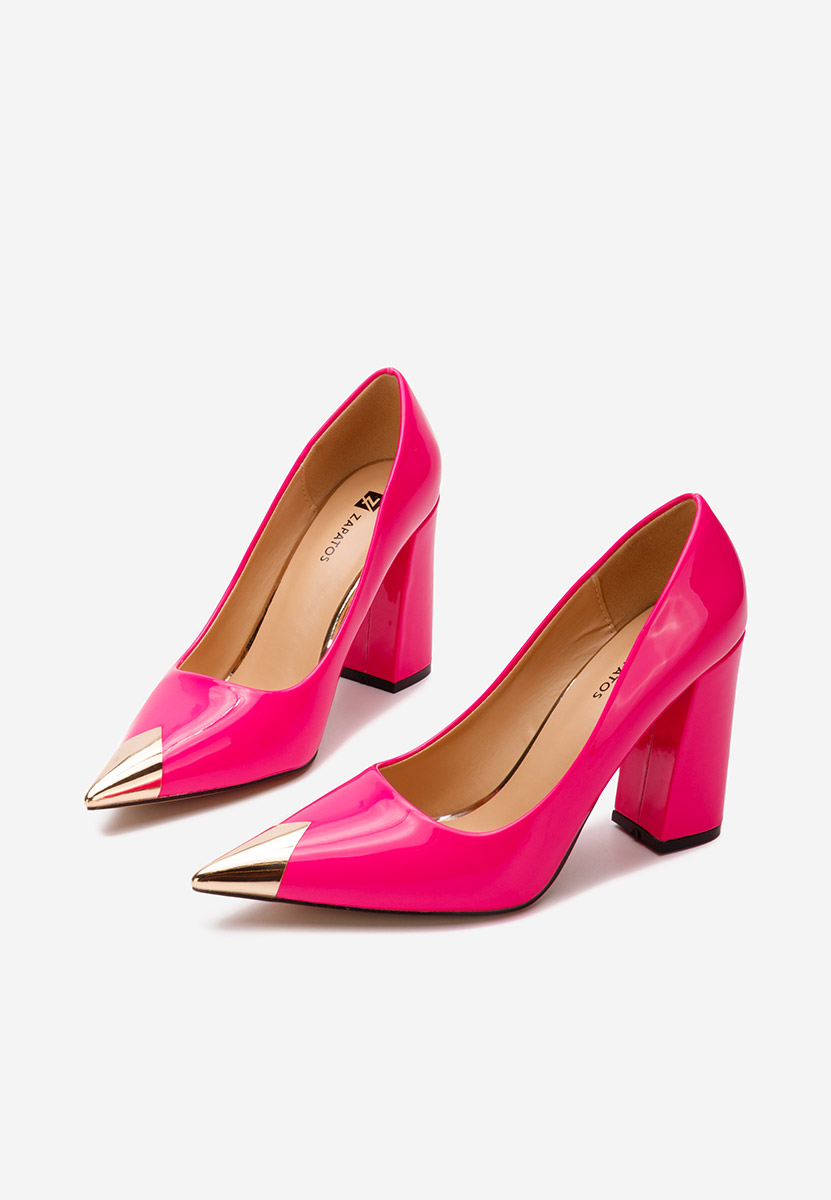 Scarpe con tacco largo Azul fucsia