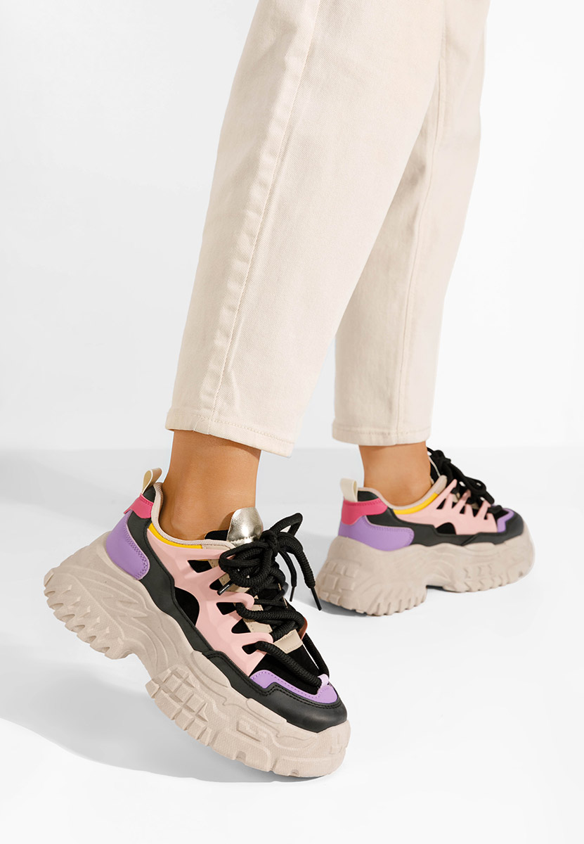 Sneakers con plateau Adane colorate