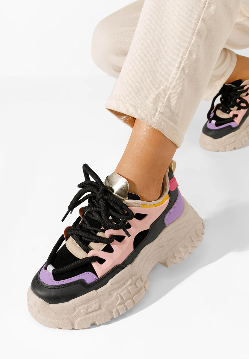 Sneakers con plateau Adane colorate