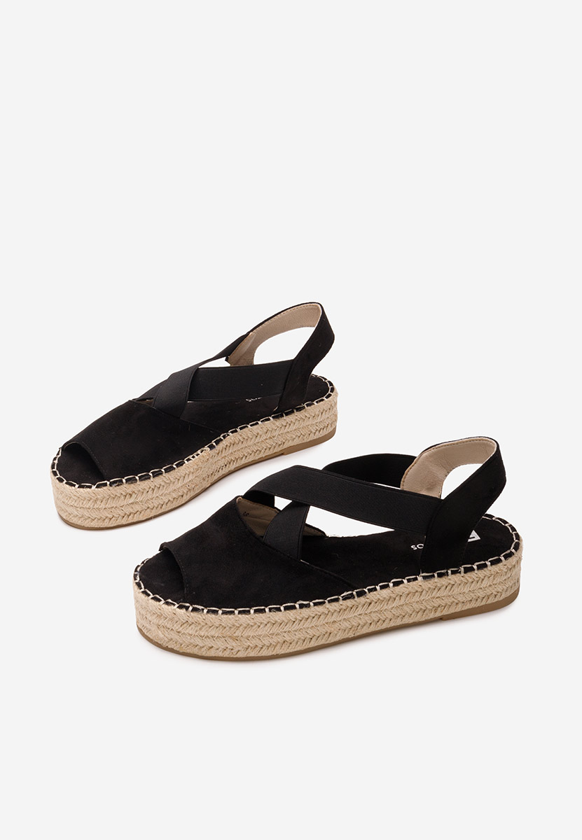 Espadrillas zeppa Nola nero