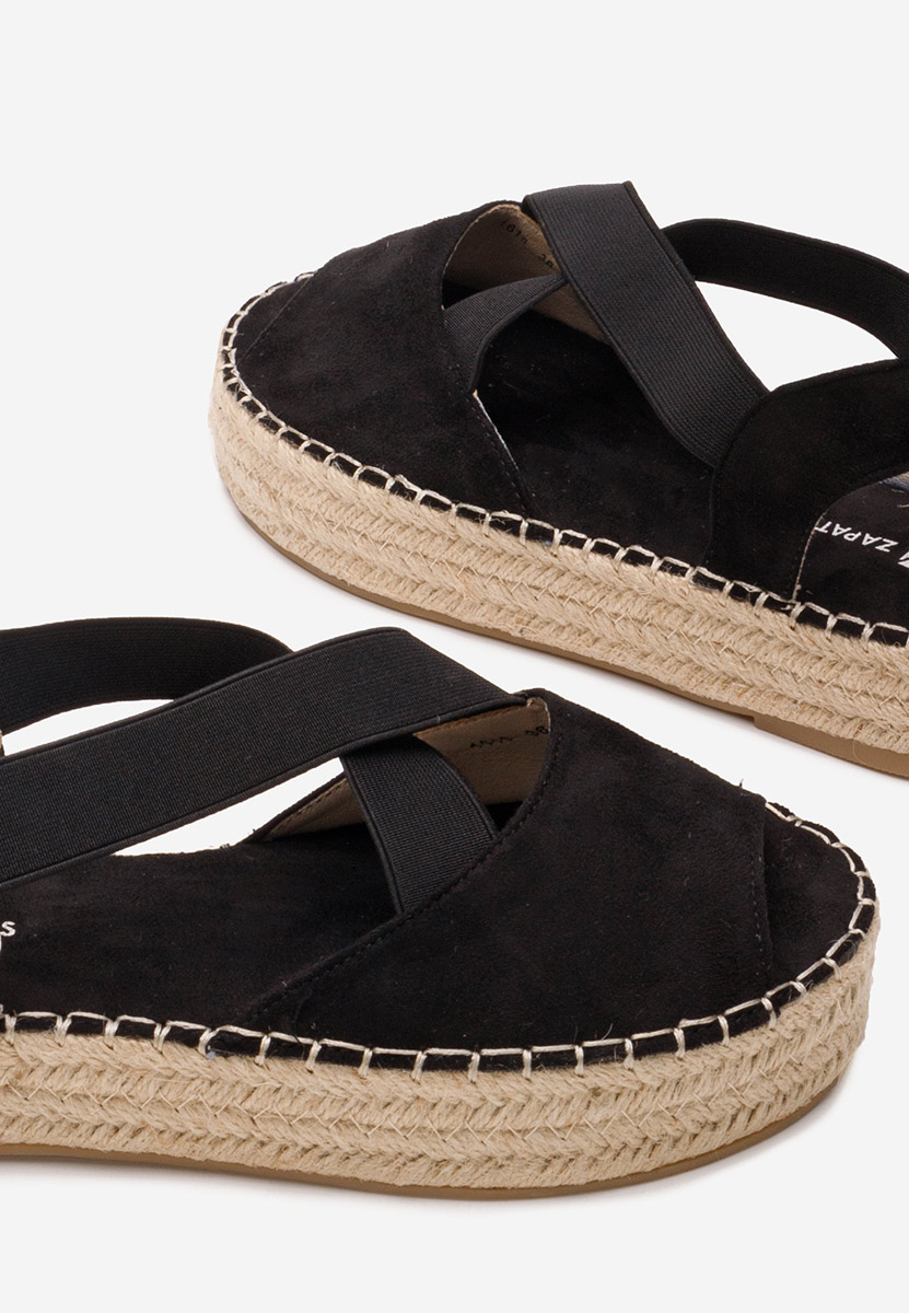 Espadrillas zeppa Nola nero