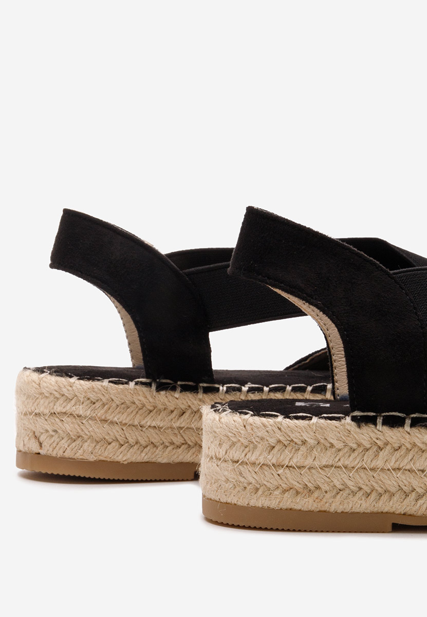 Espadrillas zeppa Nola nero