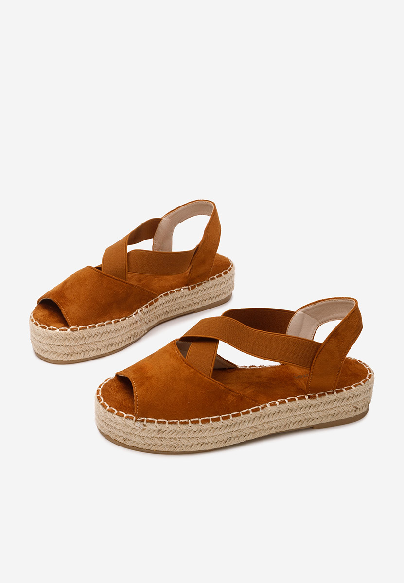 Espadrillas zeppa Nola marrone
