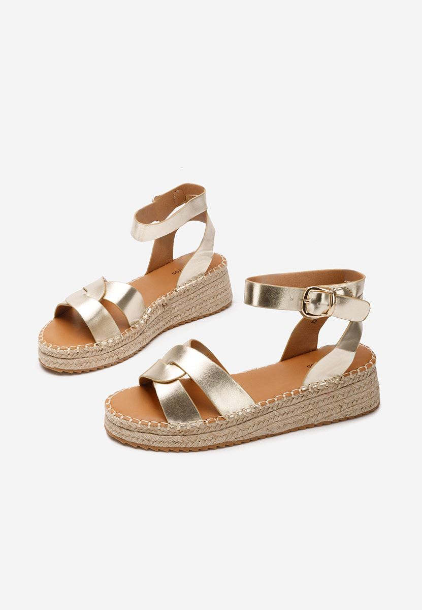 Espadrillas zeppa Avelena oro