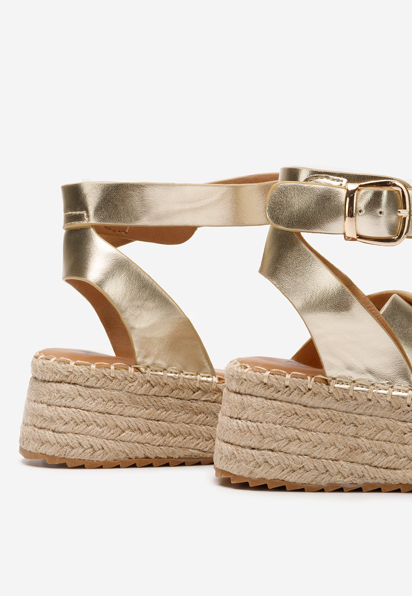 Espadrillas zeppa Avelena oro