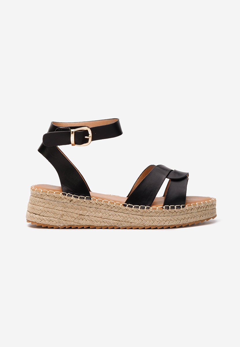 Sandali con zeppa Avelena nero