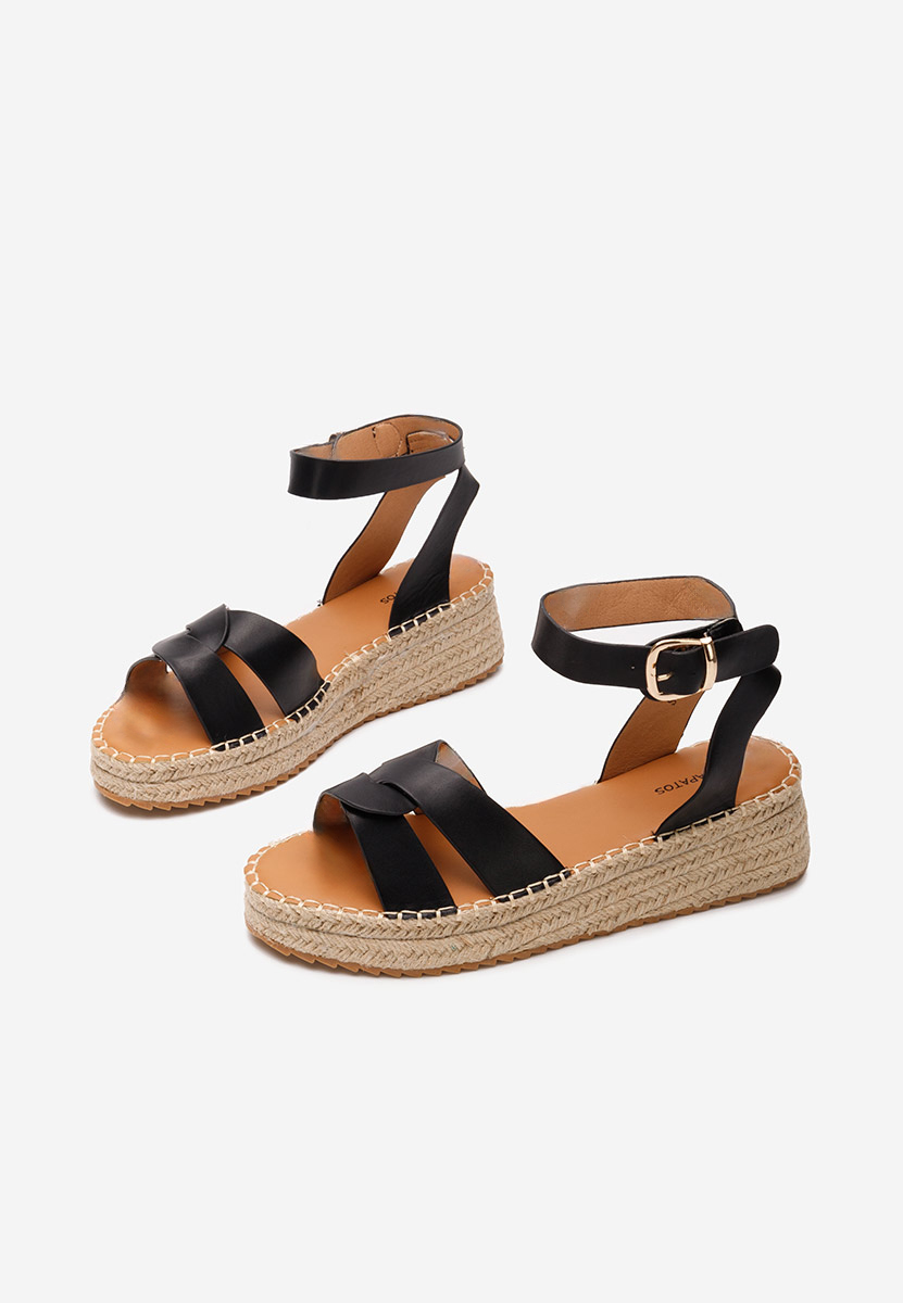 Sandali con zeppa Avelena nero