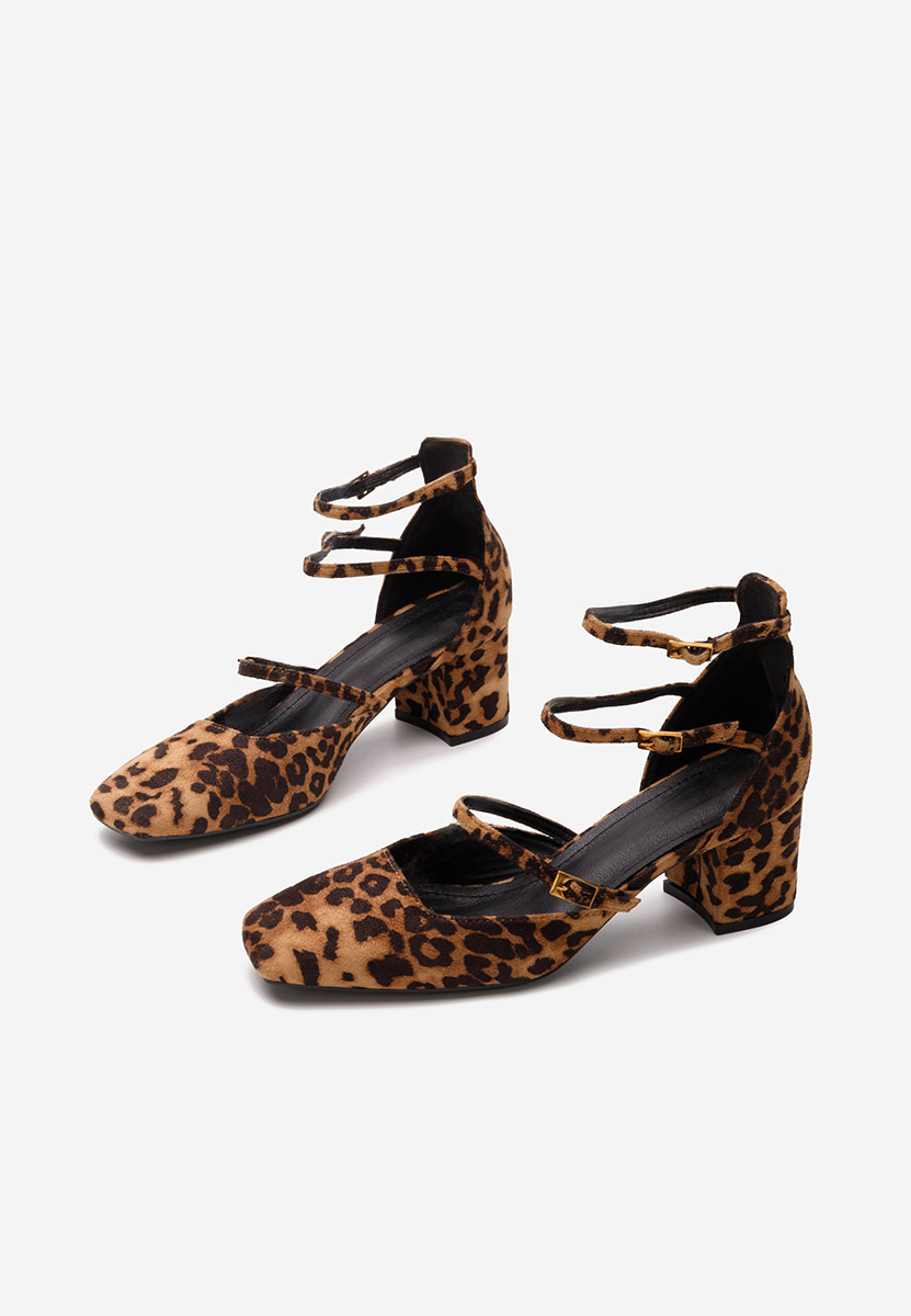 Décolleté tacco largo Demara V2 leopardi