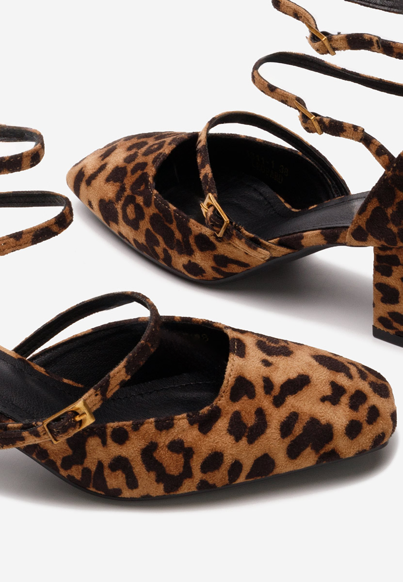 Décolleté tacco largo Demara V2 leopardi