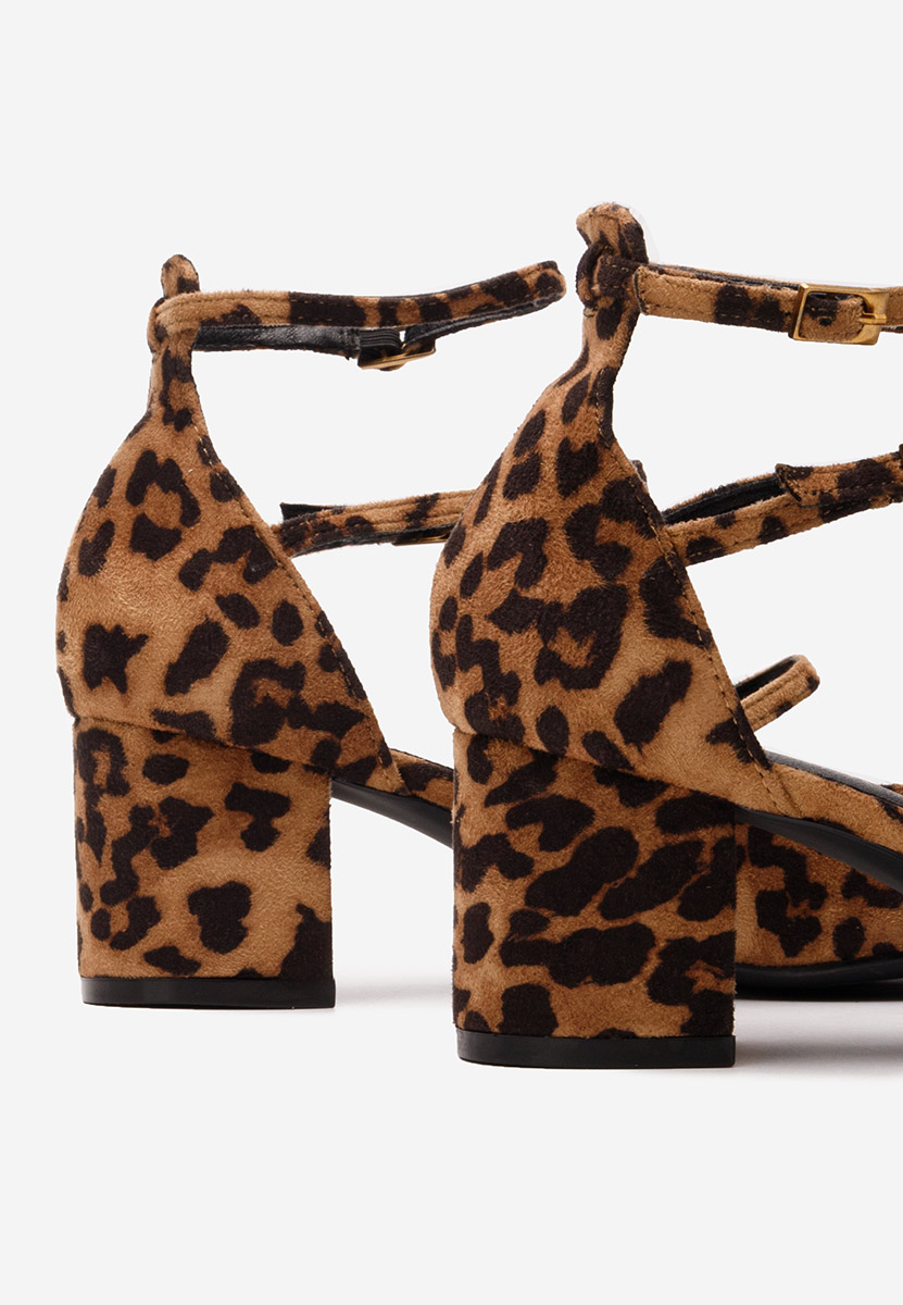 Décolleté tacco largo Demara V2 leopardi