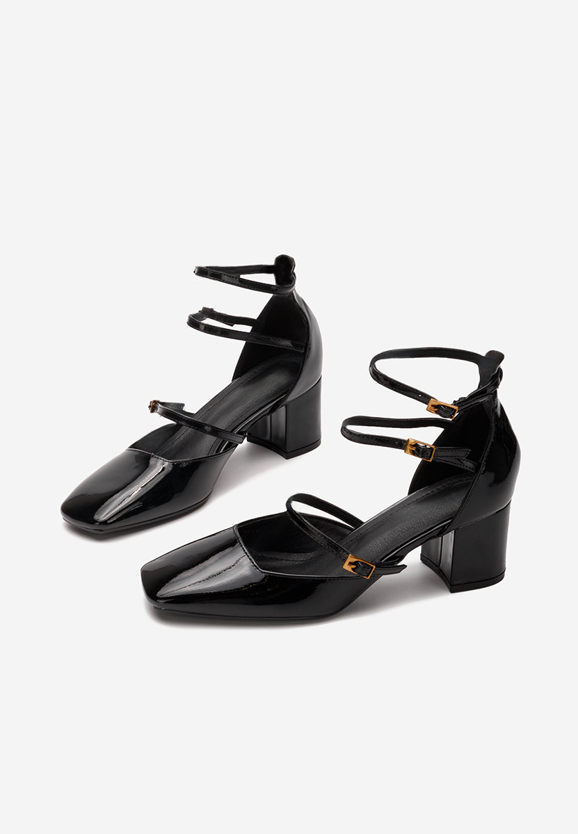 Décolleté tacco largo Demara V3 nero