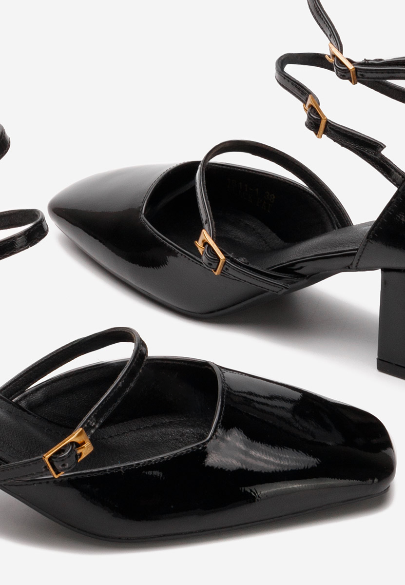 Décolleté tacco largo Demara V3 nero