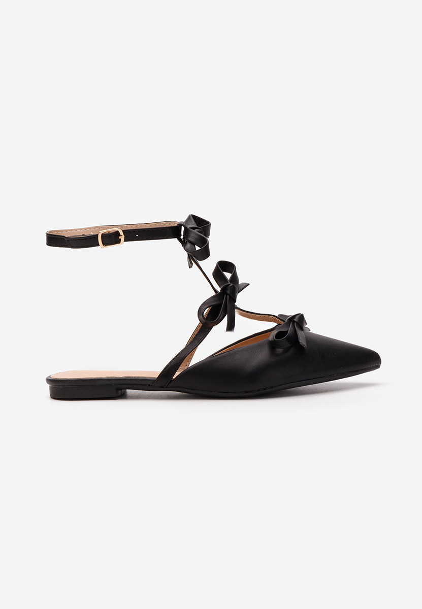 Ballerine con cinturino Ancisa nero