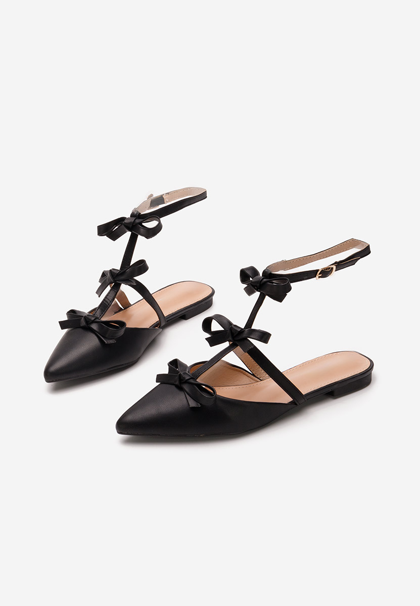 Ballerine con cinturino Ancisa nero