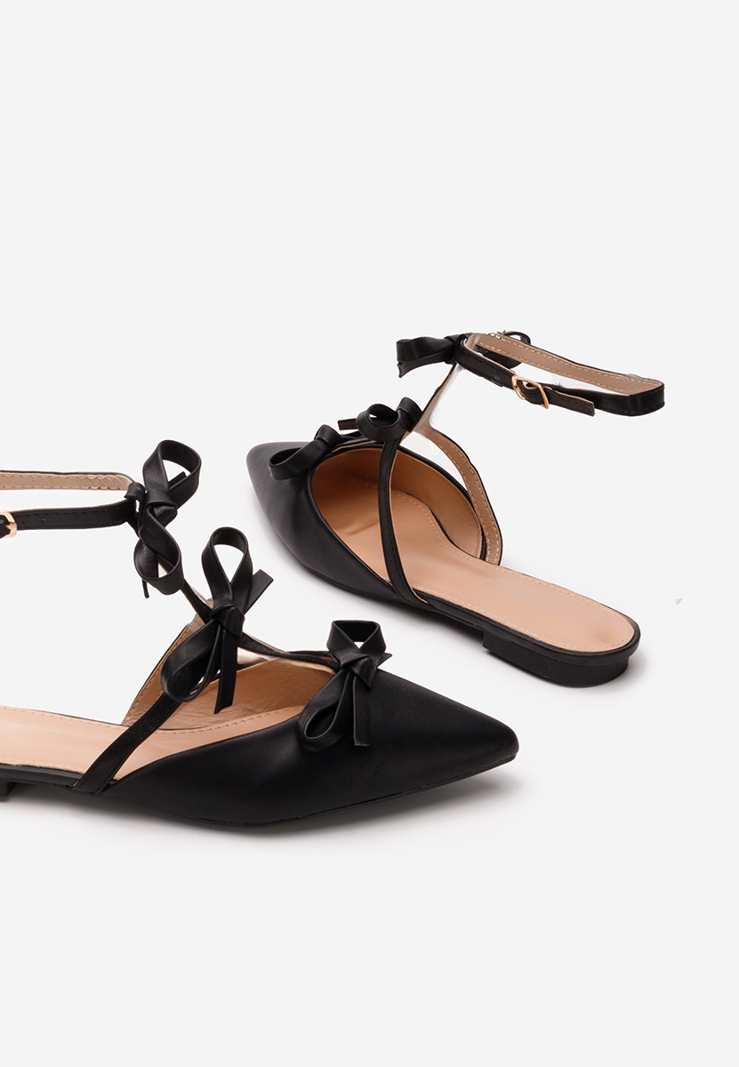 Ballerine con cinturino Ancisa nero
