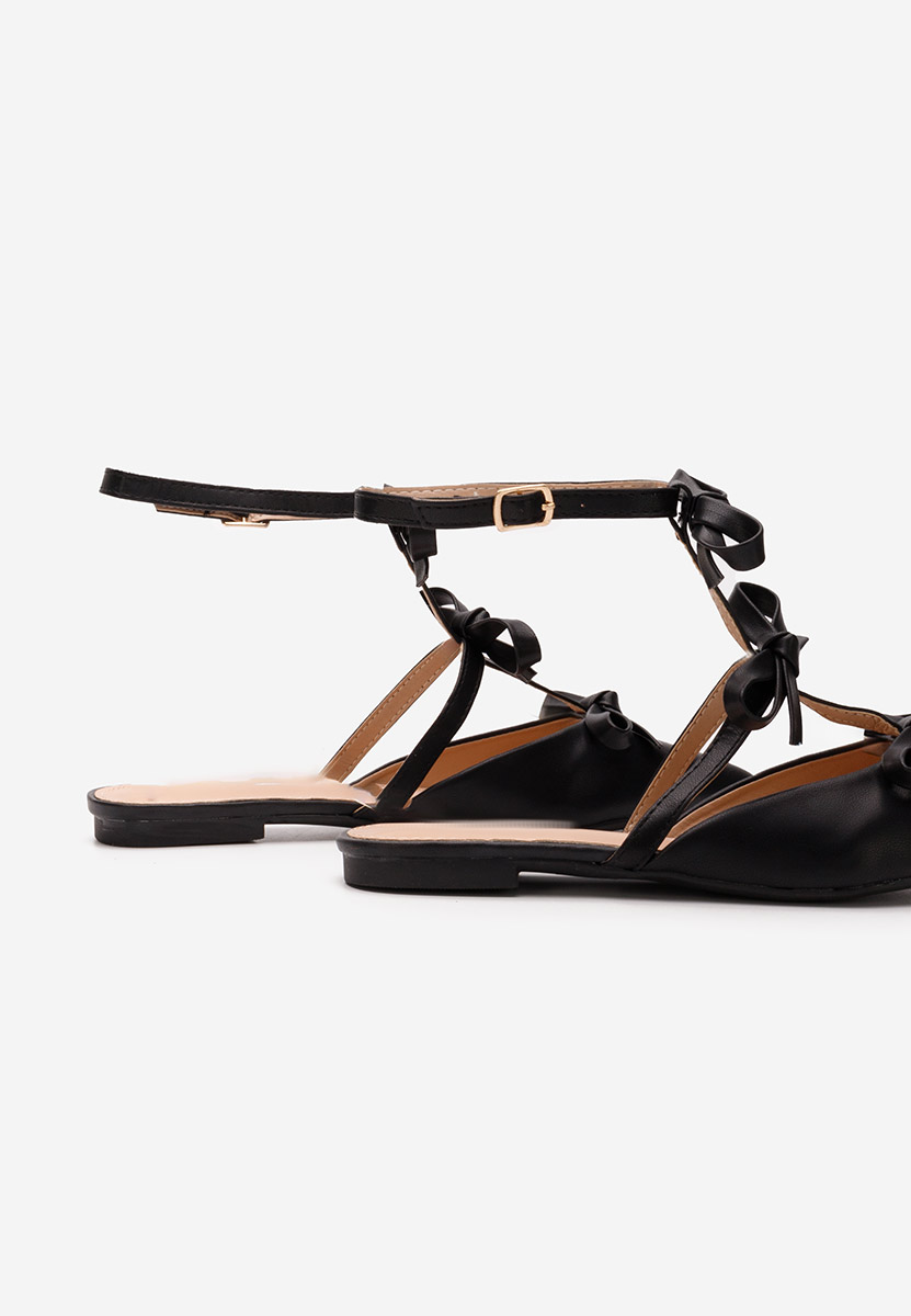 Ballerine con cinturino Ancisa nero