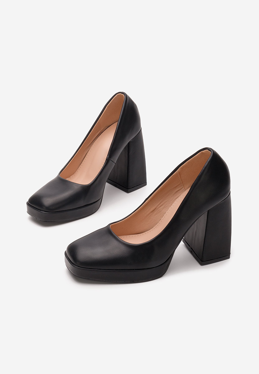 Décolleté tacco largo Meisa nero