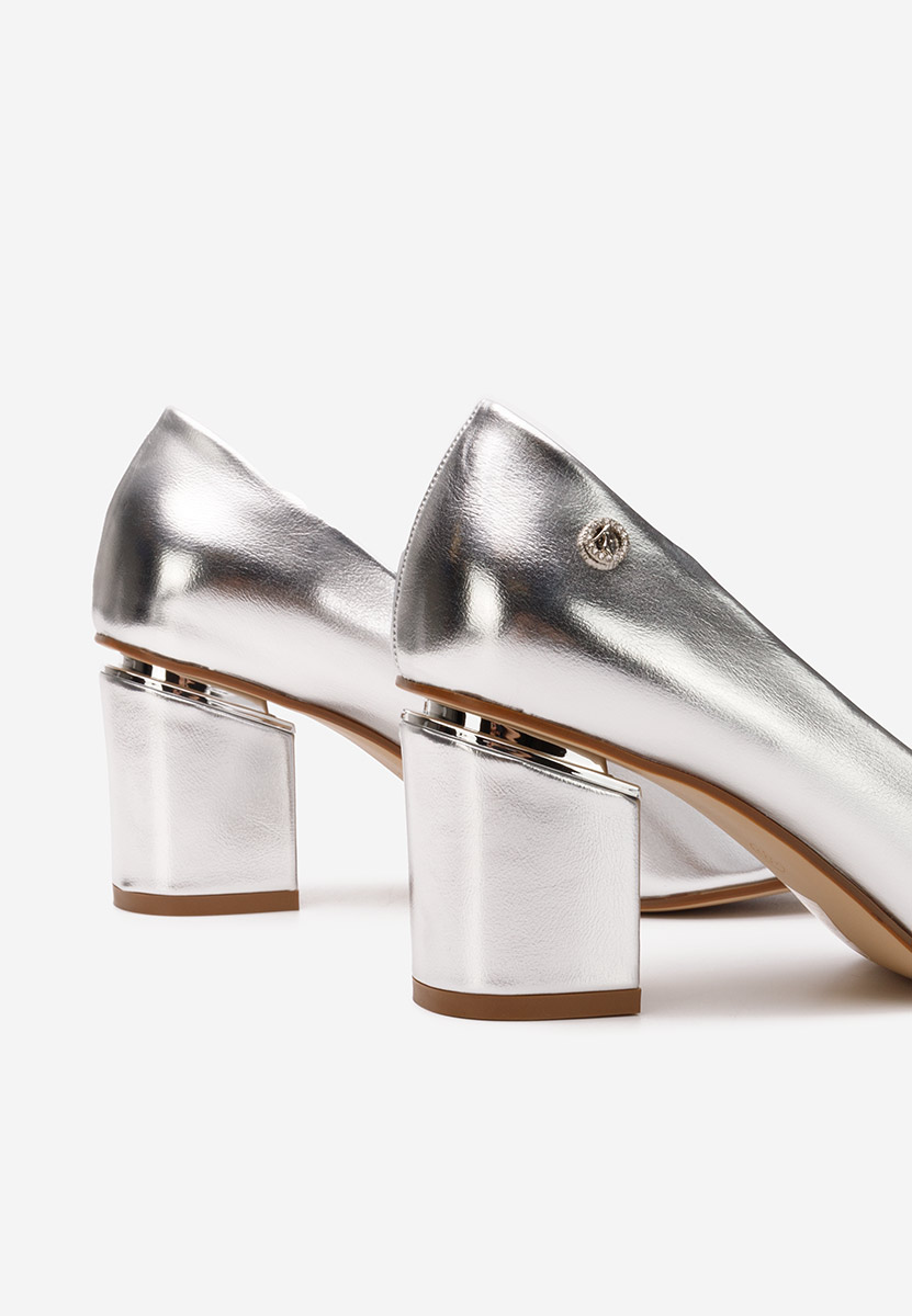 Scarpe con tacco largo Nelia argento