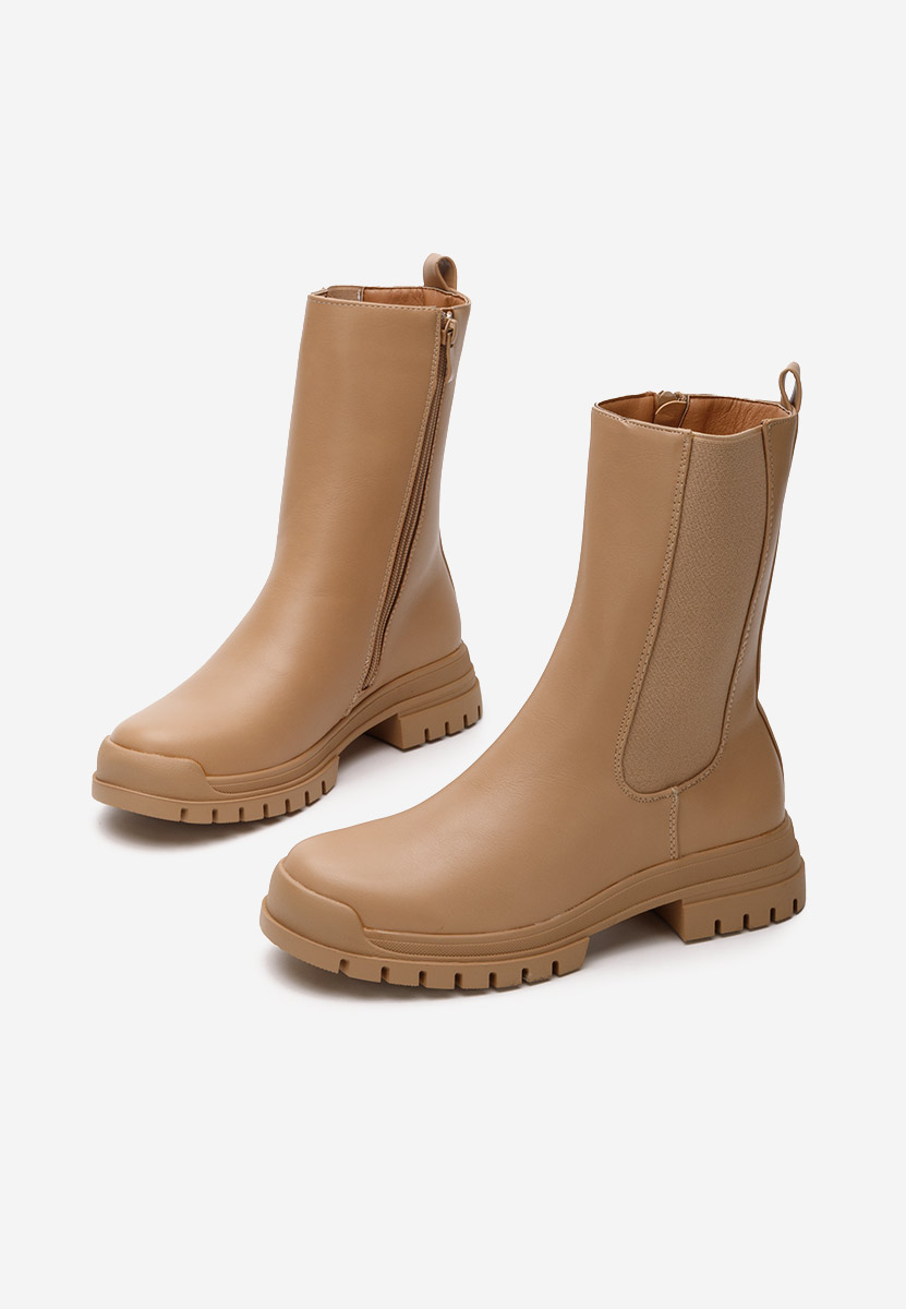 Stivaletto chelsea donna Meryl beige