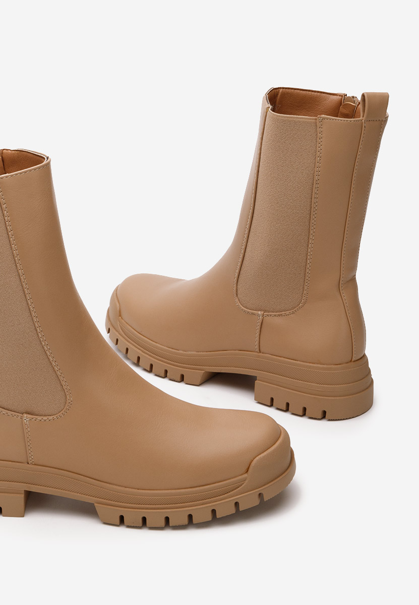 Stivaletto chelsea donna Meryl beige