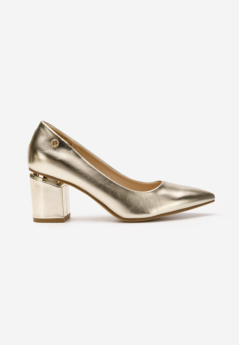 Scarpe con tacco largo Nelia oro