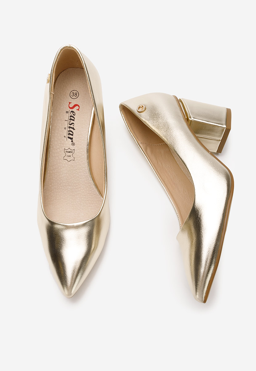 Scarpe con tacco largo Nelia oro