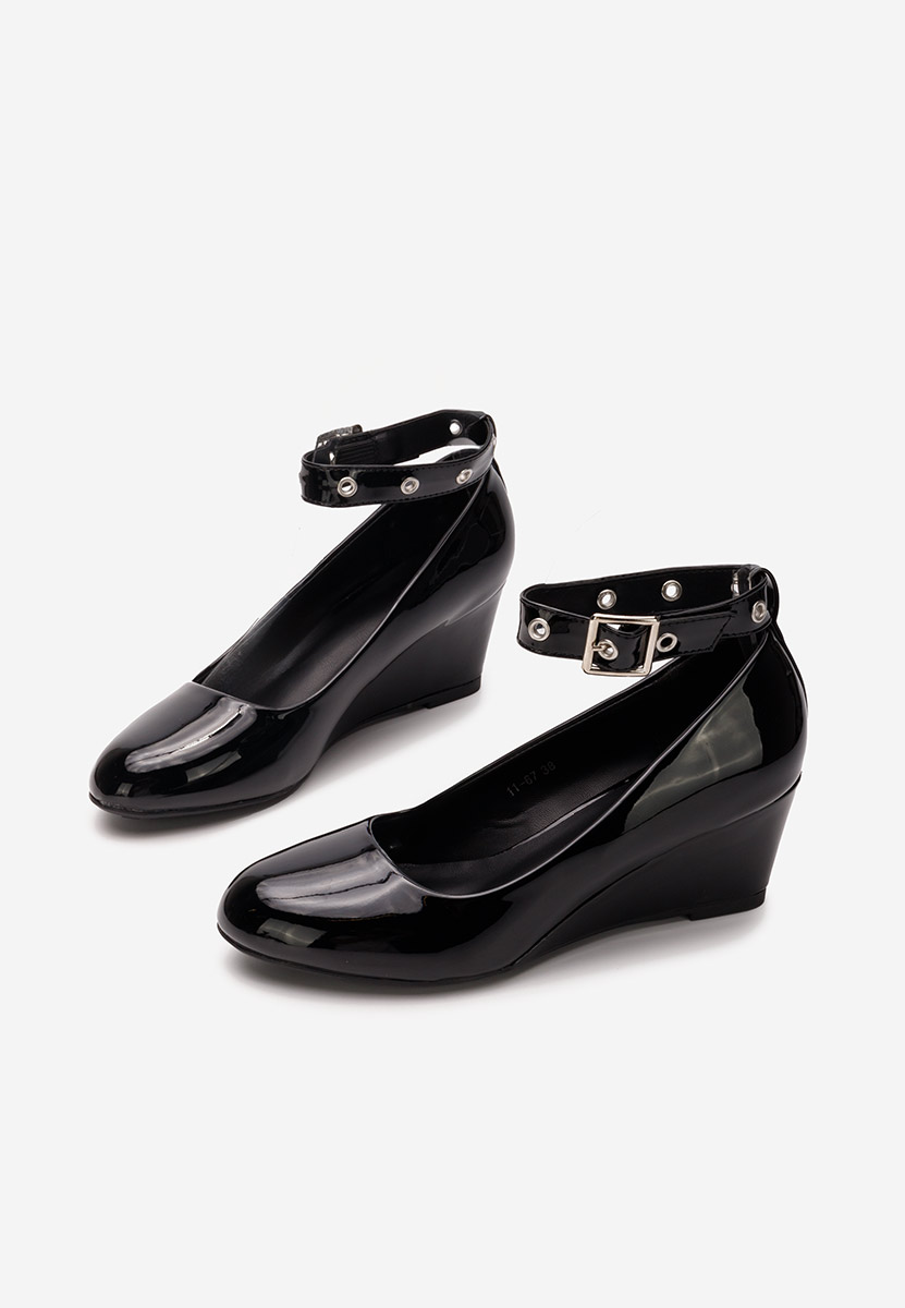 Scarpe con zeppa Alyssa nero