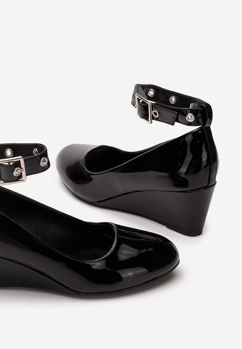 Scarpe con zeppa Alyssa nero