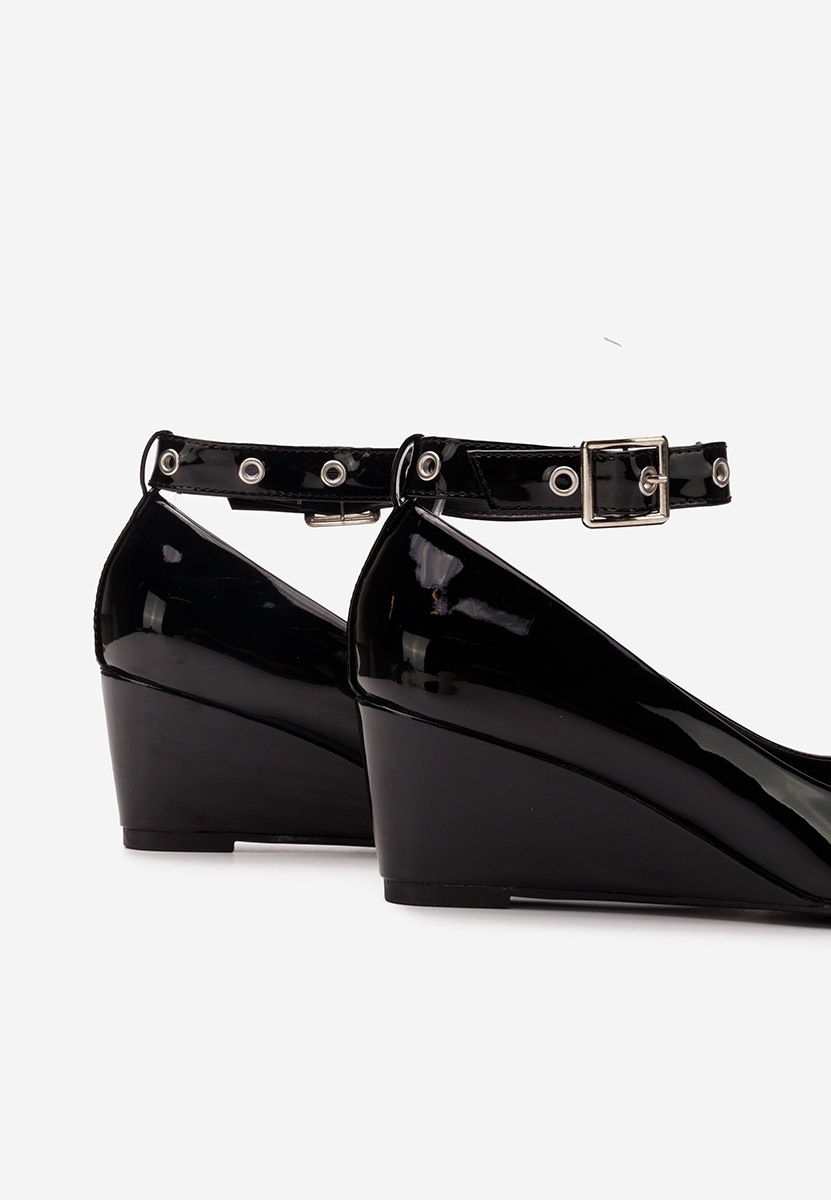 Scarpe con zeppa Alyssa nero