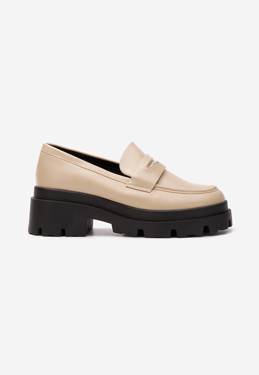 Mocassini con plateau Aksa V2 beige