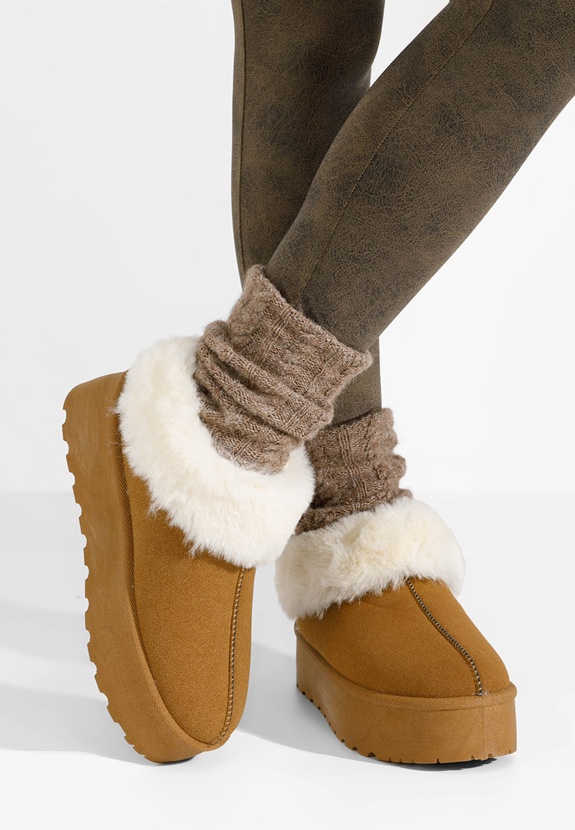 Stivaletti invernali donna Maily camel