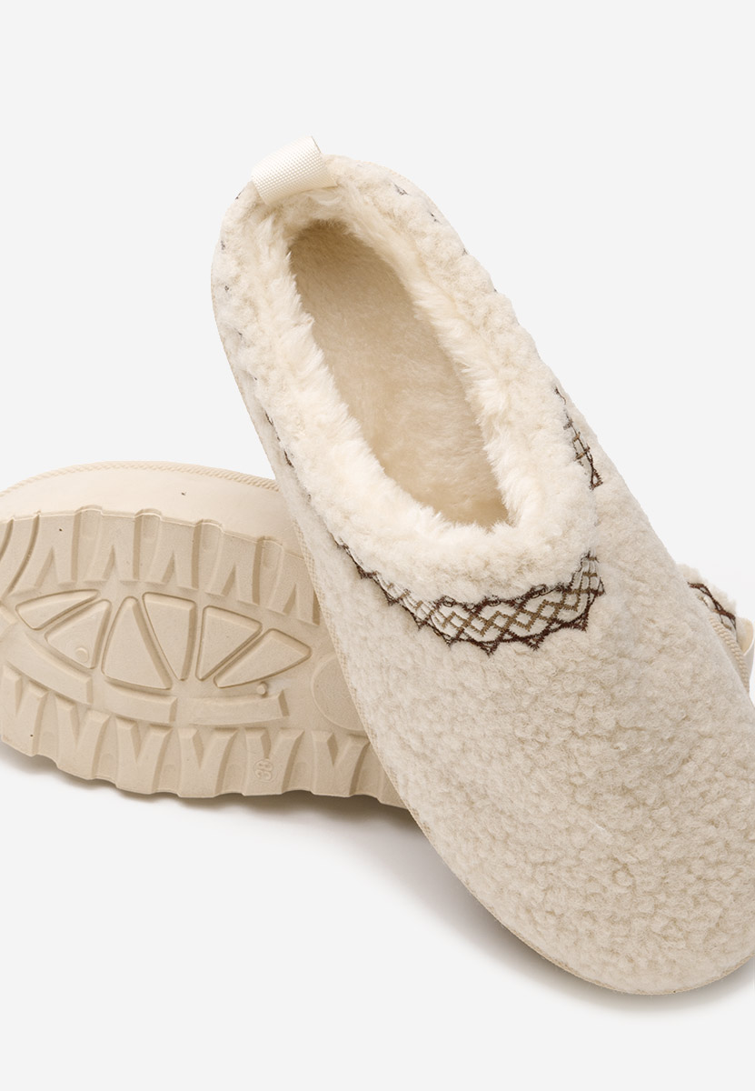Zoccoli con zeppa Aronna beige