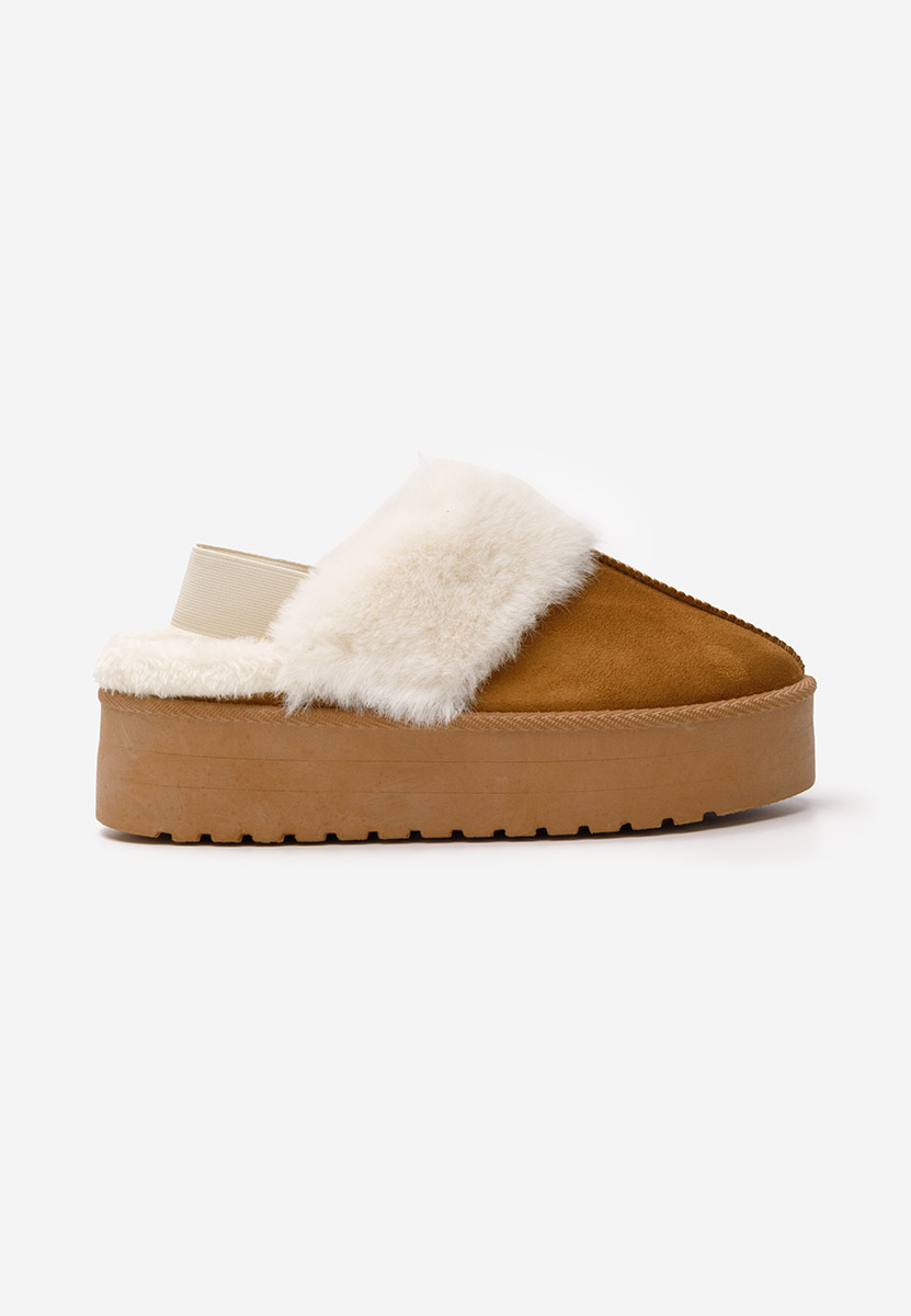 Pantofola donna invernale Celicia camel