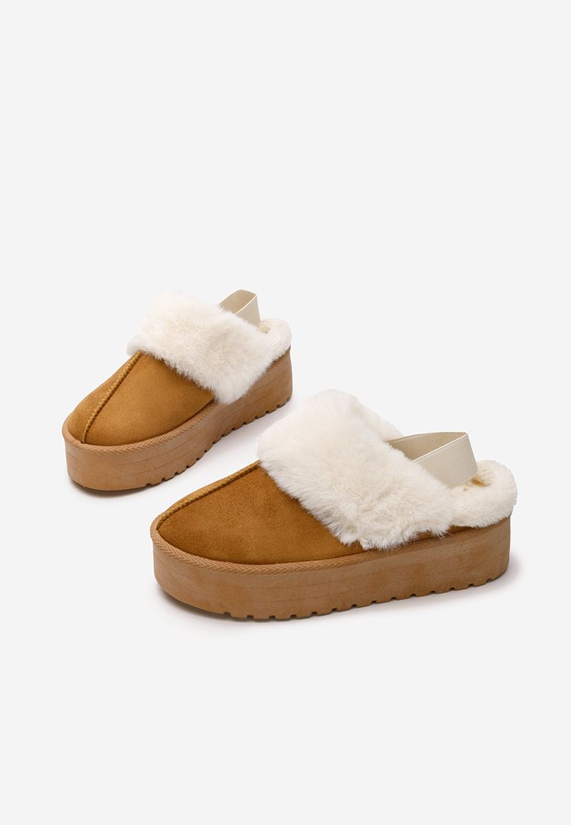 Pantofola donna invernale Celicia camel