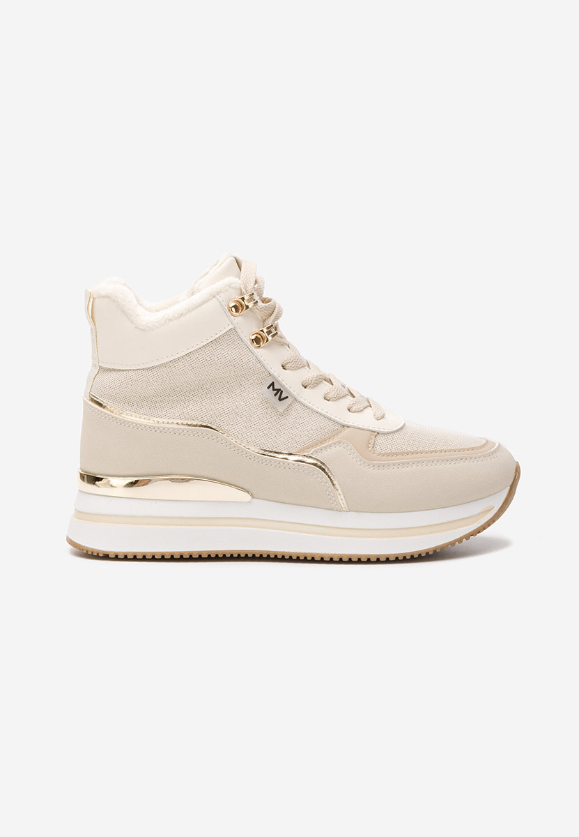 Sneakers donna invernali Cindya beige