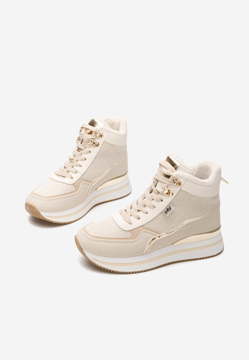 Sneakers donna invernali Cindya beige