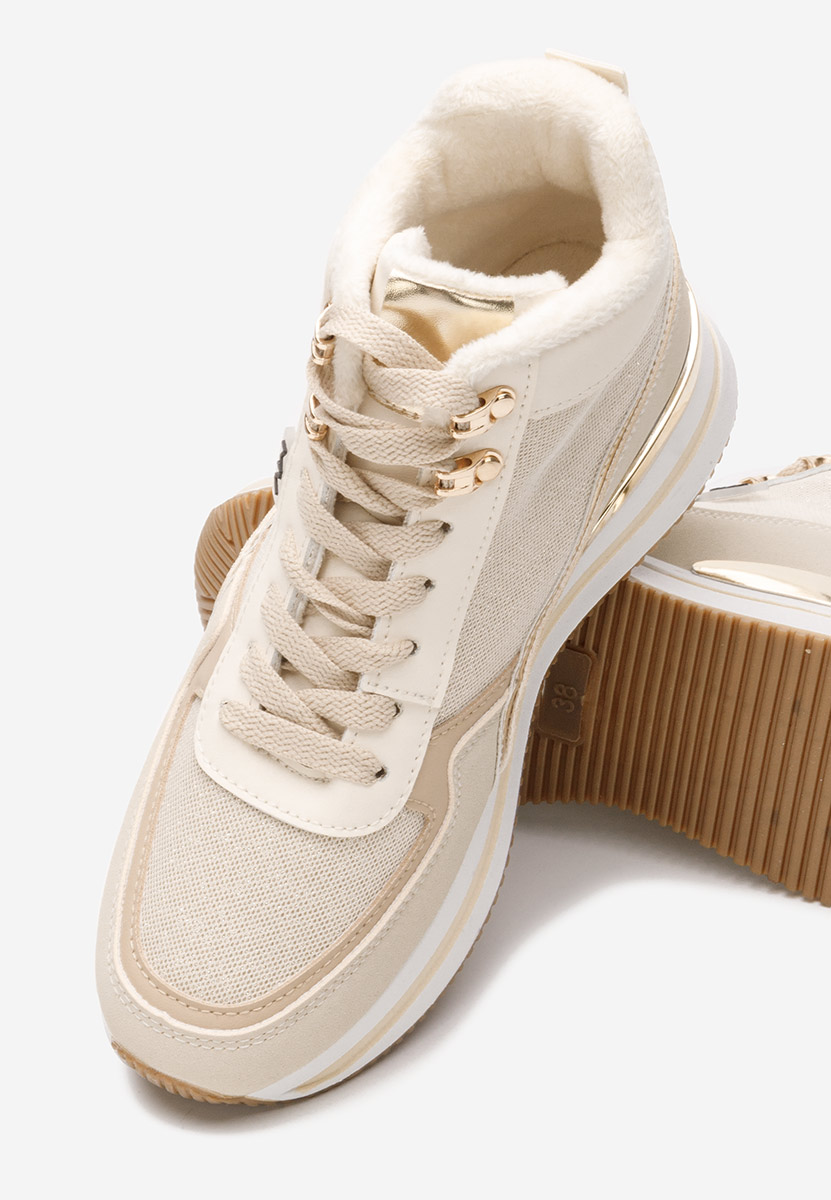 Sneakers donna invernali Cindya beige