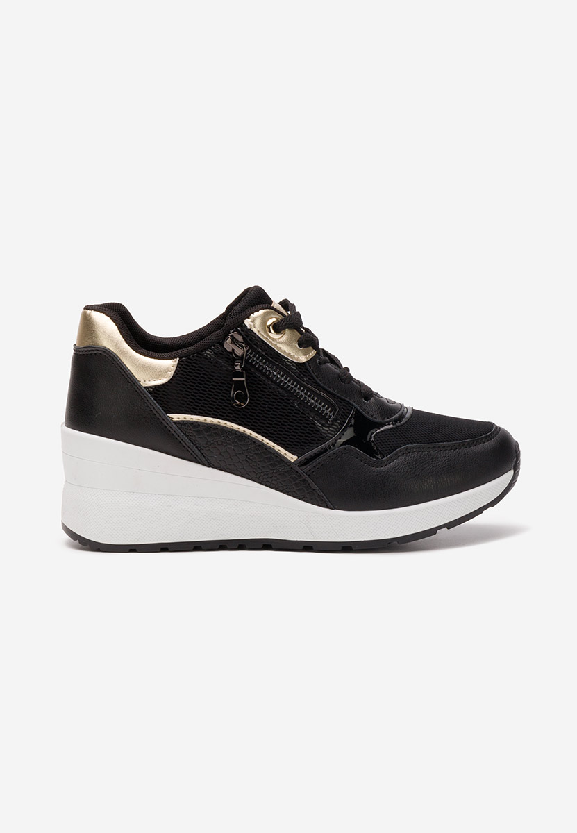 Sneakers con zeppa Mariale nero