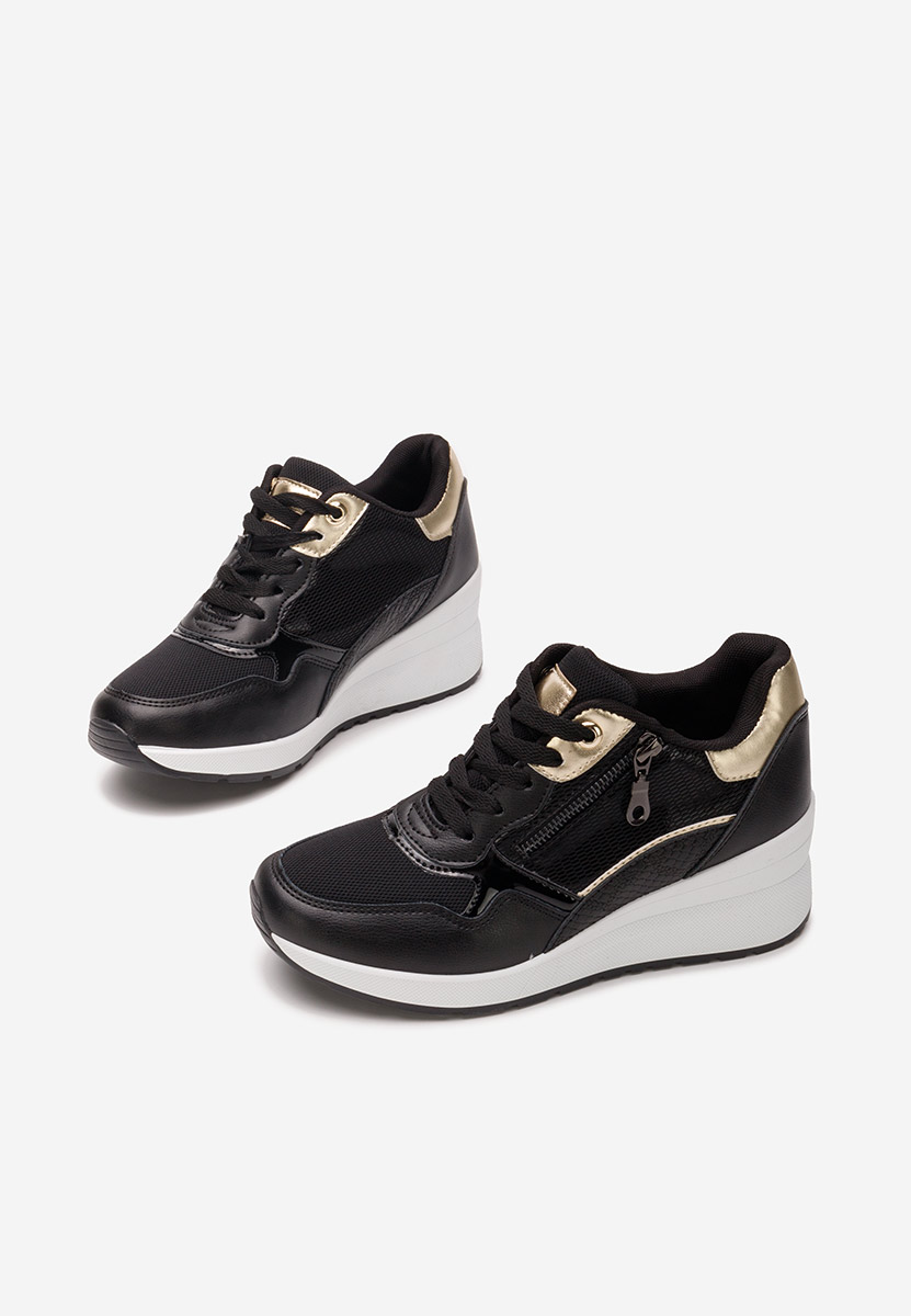 Sneakers con zeppa Mariale nero