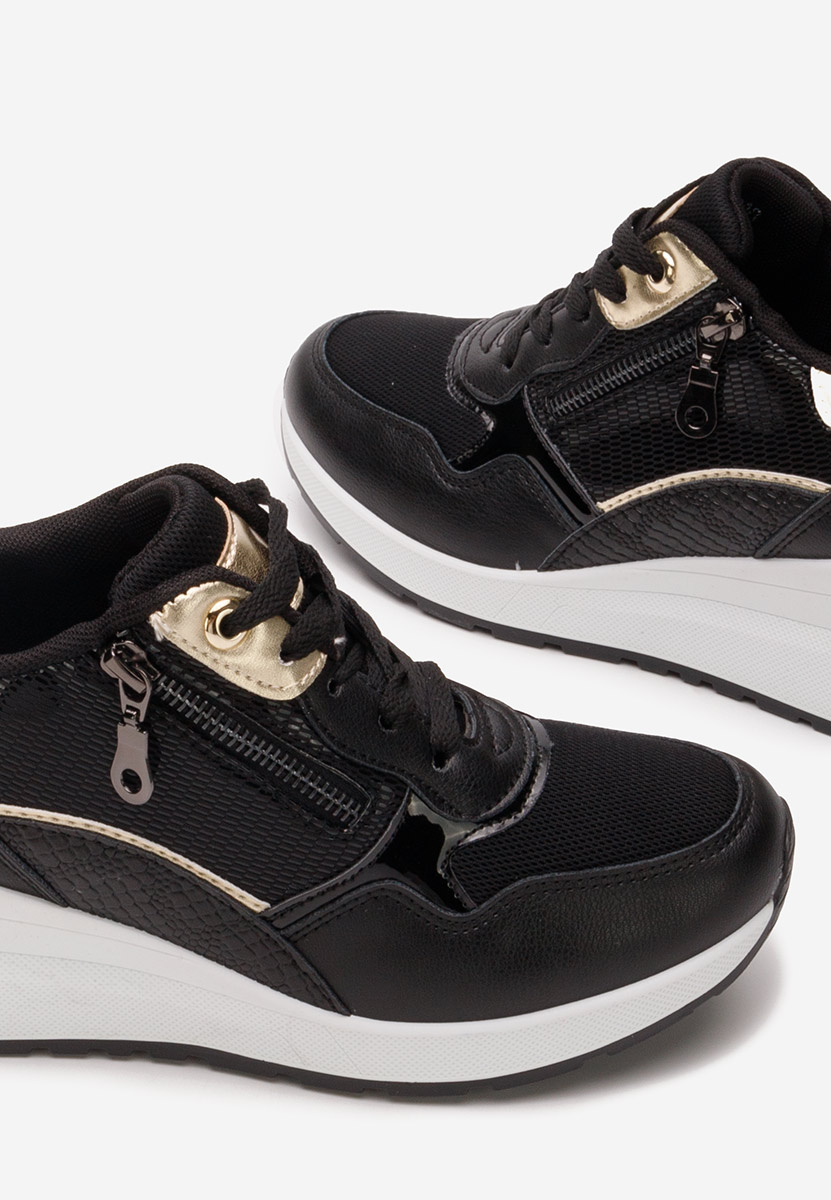 Sneakers con zeppa Mariale nero