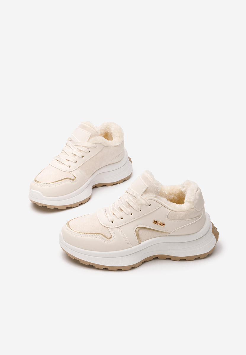 Sneakers donna invernali Azaira beige