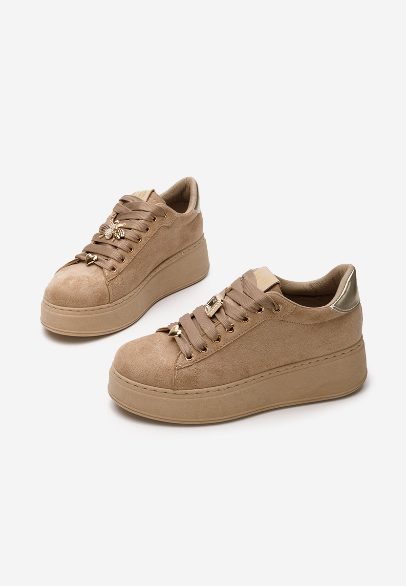 Sneakers con plateau Kyira cachi